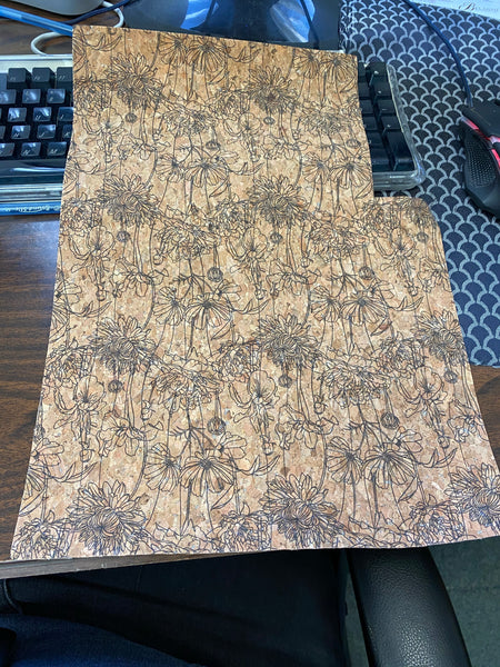 11" x 15" Cork Fabric Samples - #1017 and #1020